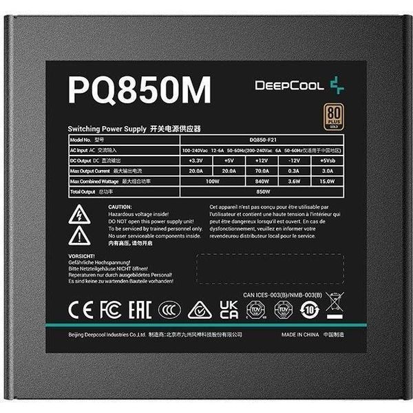 Блок живлення Deepcool PQ850M 850W (R-PQ850M-FA0B) 002205 фото