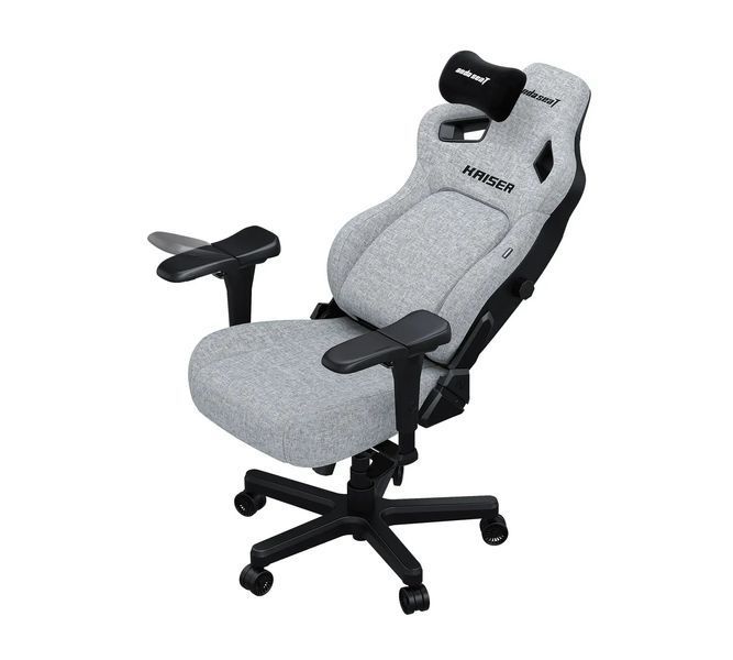 Комп'ютерне крісло для геймера Anda Seat Kaiser 4 L Gray Linen Fabric (AD12YDDC-L-20-G-CF) 578312ua фото