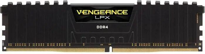 Пам'ять для настільних комп'ютерів Corsair 64 GB (4x16GB) DDR4 2666 MHz Vengeance LPX Black (CMK64GX4M4A2666C16) 026405 фото