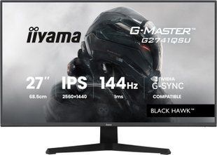 Монітор IIYAMA G-Master G2741QSU-B1 27" 2560x1440 IPS 144 Гц 1 мс [MPRT] 2101545 фото