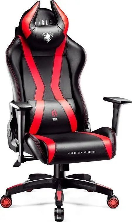 Компьютерное кресло для геймера Diablo Chairs X-Horn Large Black/Red 018941 фото