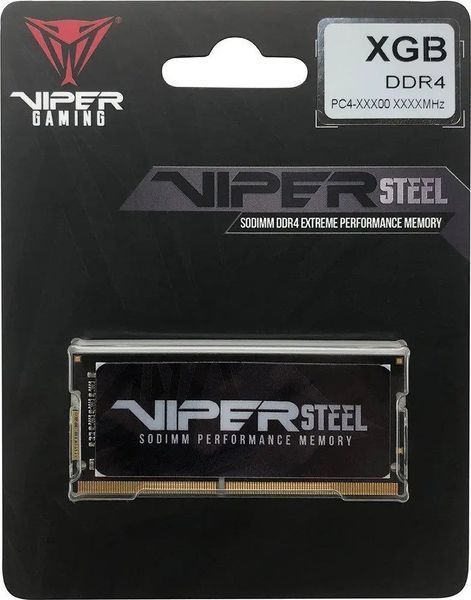 Пам'ять для ноутбуків Patriot Viper Steel SODIMM DDR4 32 GB 3200 MHz (PVS432G320C8S)(12177493) 032597 фото