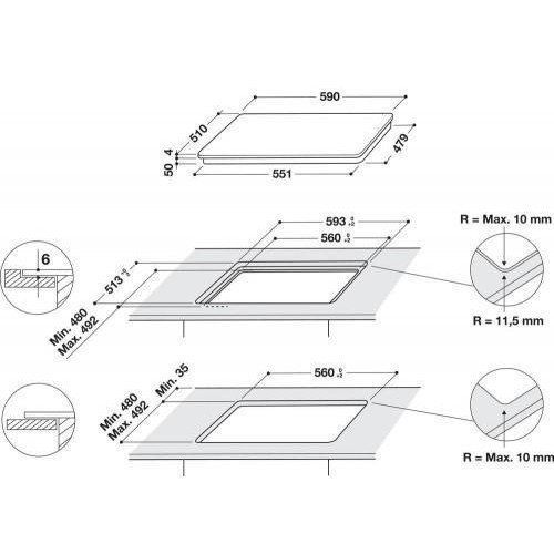 Варильна поверхня електрична Whirlpool WB S2560 NE 007271 фото