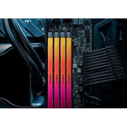 Пам'ять для настільних комп'ютерів Kingston FURY 64 GB (2x32GB) DDR5 6400 MHz Renegade Silver/Black RGB (KF564C32RSAK2-64) 033854 фото