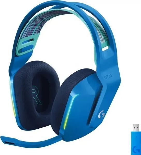 Комп'ютерна гарнітура Logitech Lightspeed Wireless RGB Gaming Headset G733 Blue (981-000943) 315349ua фото