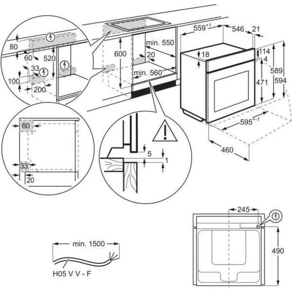 Духовка электрическая Electrolux EOE8P39WX 011315 фото