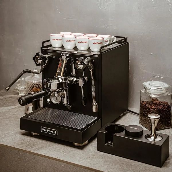 Ріжкова кавоварка еспресо La Pavoni New Cellini Classic Black (LPSCCB01EU) 610276 фото