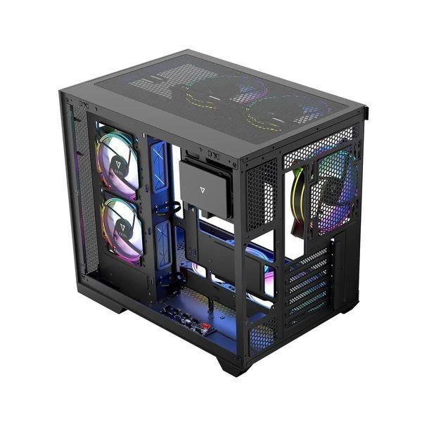 Корпус Modecom Volcano Panorama Apex ARGB 7F Midi Black (AT-PANORAMA-7F-ARGB-10-000000-0002) 018245 фото