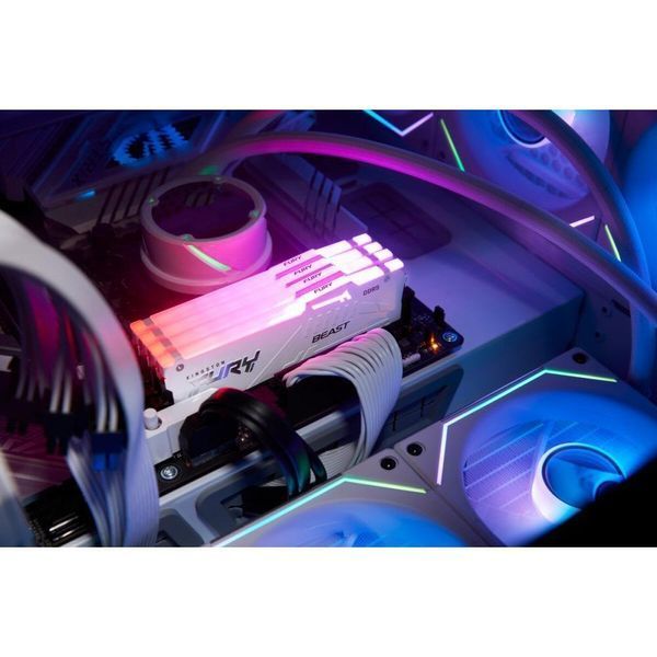 Пам'ять для настільних комп'ютерів Kingston FURY 32 GB DDR5 6000 MHz Beast RGB EXPO White (KF560C36BWEA-32) 033804 фото