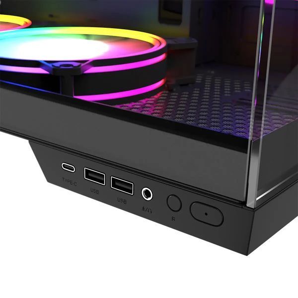 Корпус Modecom Volcano Panorama Apex ARGB 5F Midi Black (AT-PANORAMA-5F-ARGB-10-000000-0002) 018050 фото