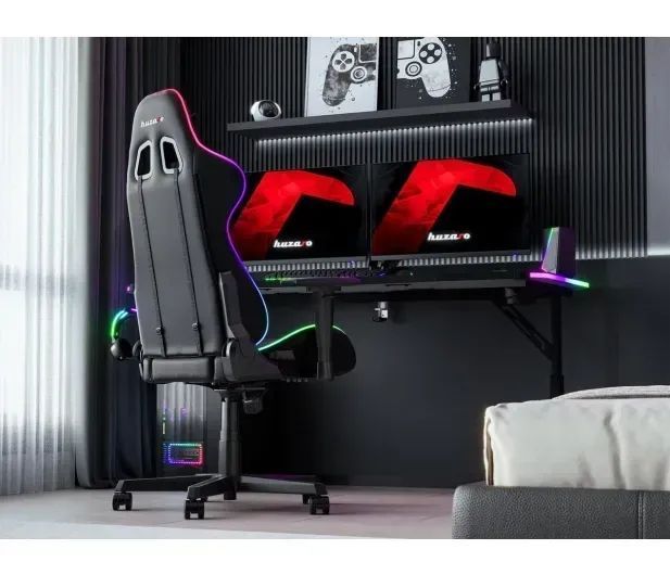 Геймерський ігровий стіл Huzaro Hero 4.6 RGB Black 615089 фото