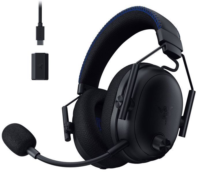Навушники RAZER BlackShark V3 Pro for Playstation Бездротові, Накладні, ANC, Просторовий звук Чорний 2088111 фото