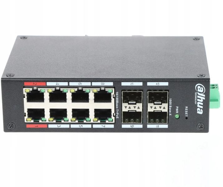 Комутатор некерований Dahua Technology HS4412-8ET-120 593436 фото