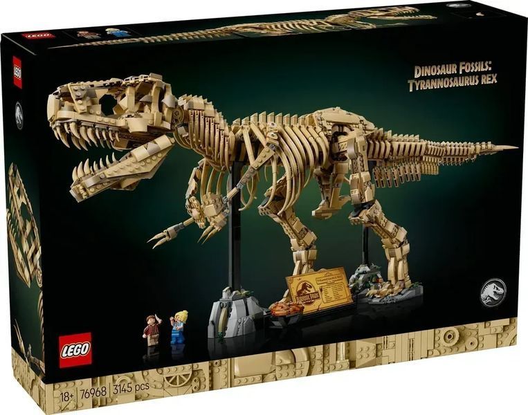 Блочный конструктор LEGO Jurassic World Окаменелости динозавров: Тиранозавр рекс (76968) 613501 фото