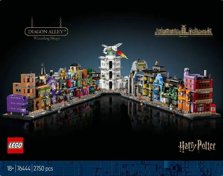 Блоковий конструктор LEGO Harry Potter Алея Діаґон Чаклунські крамниці (76444) 613448 фото