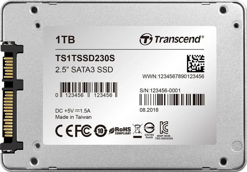 SSD накопичувач Transcend SSD230S 1 TB (TS1TSSD230S) 001023 фото