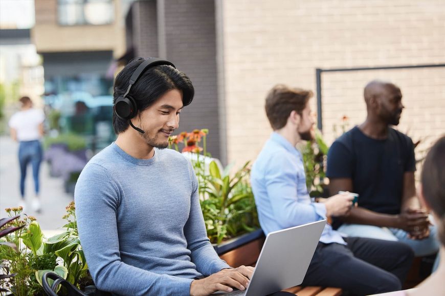 Наушники полноразмерные JABRA Evolve2 75 Link380c MS ANC Черный 2131902 фото