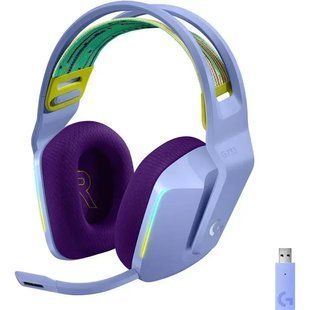 Комп'ютерна гарнітура Logitech Lightspeed Wireless RGB Gaming Headset G733 Lilac (981-000890) 315351ua фото