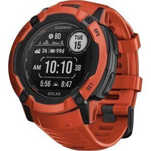 Смарт-годинник Garmin Instinct 2X Solar Flame Red (010-02805-11/01) 035091 фото