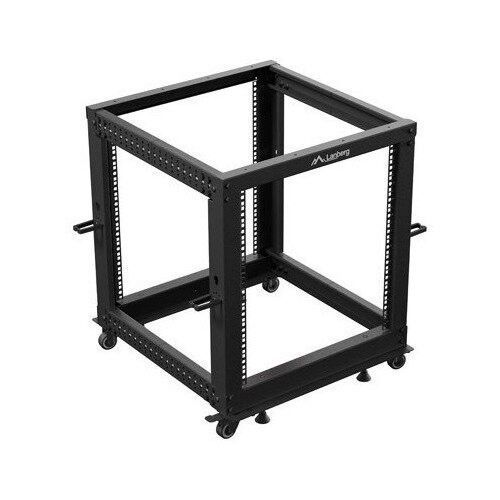 Шафа RACK LANBERG 19" 12U OR01-6112-B 600 x 600, стояча, чорна 2077817 фото