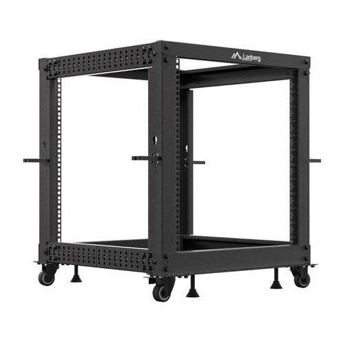 Шафа RACK LANBERG 19" 12U OR01-6112-B 600 x 600, стояча, чорна 2077817 фото