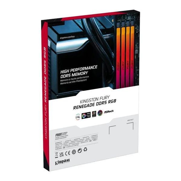 Пам'ять для настільних комп'ютерів Kingston Fury 48 GB DDR5 6000 MHz Renegade RGB (KF560C32RSA-48) 033132 фото