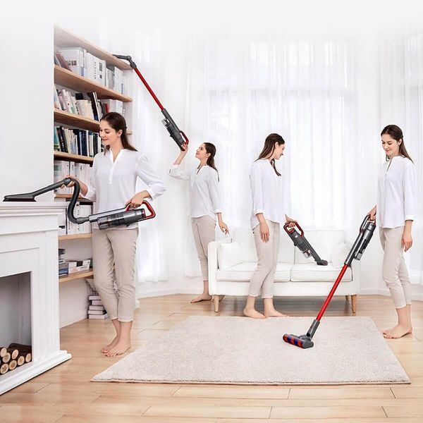 Пылесос 2в1 (вертикальный + ручной) JIMMY Multi-function Vacuum Cleaner Red JV65 с влажной уборкой 032313 фото
