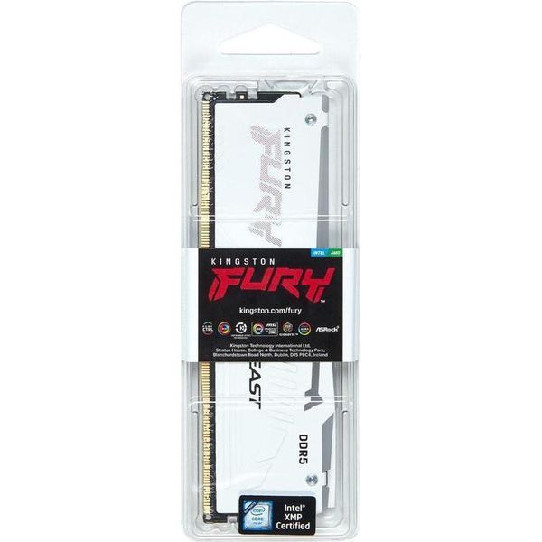 Пам'ять для настільних комп'ютерів Kingston FURY 32 GB DDR5 6000 MHz Beast RGB White (KF560C40BWA-32) 033805 фото