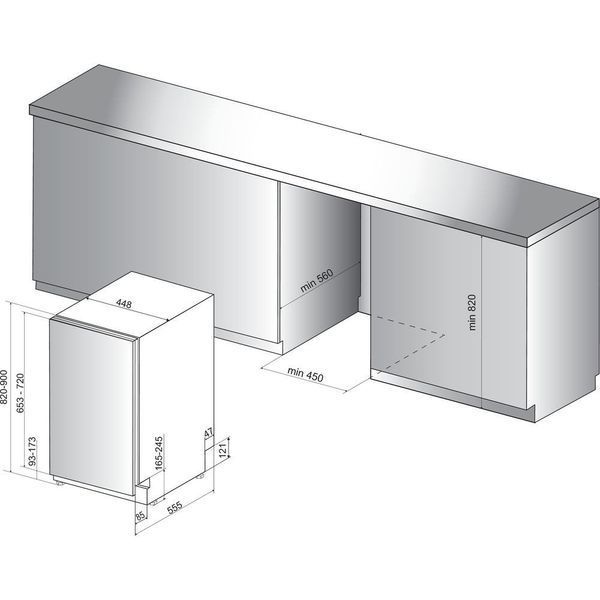 Посудомоечная машина Whirlpool WSIC 3M17 031010 фото