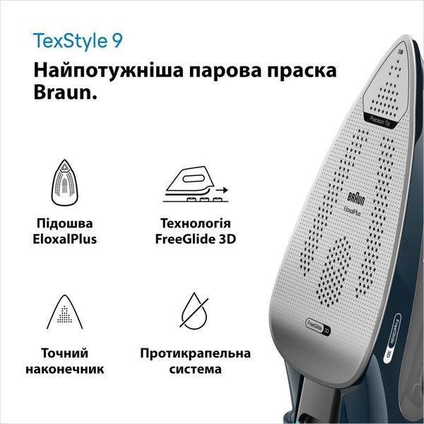 Праска з парою Braun TexStyle 9 SI9682DB 036529 фото