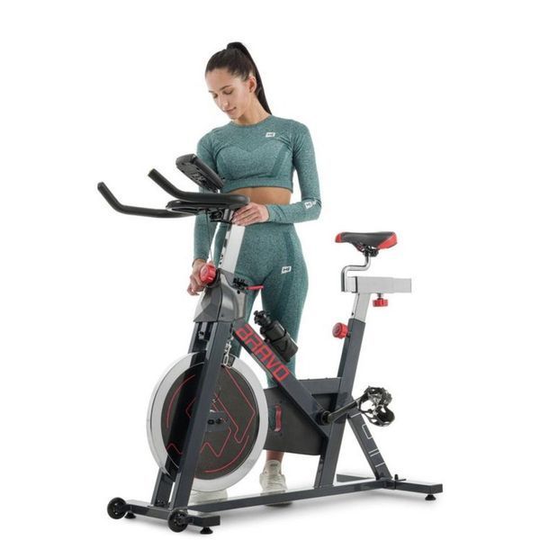 велотренажер механічний Hop-Sport HS-045IC Bravo Red 010000 фото