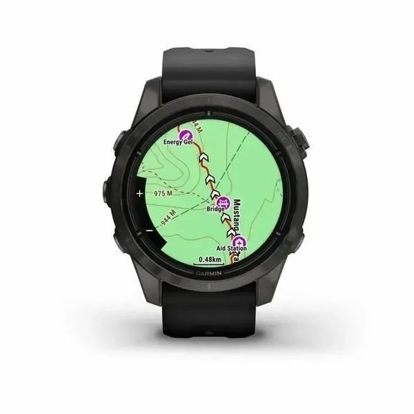 Смарт-часы Garmin Epix Pro Gen 2 Sapphire 42mm Carbon G. DLC Ti. with Black Band (010-02802-14/15) 612643 фото