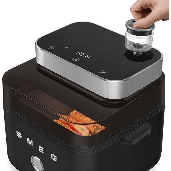 Фритюрница без масла SMEG AFC01BLMEU 7 л с окном для наблюдения за процессом приготовления 2152121 фото
