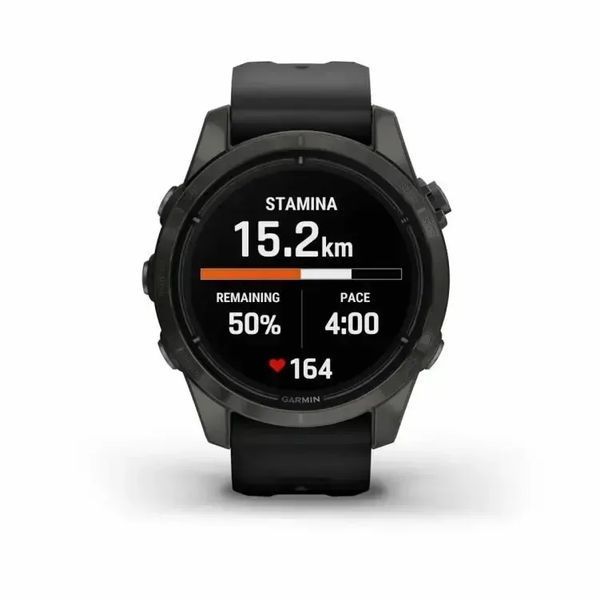 Смарт-часы Garmin Epix Pro Gen 2 Sapphire 42mm Carbon G. DLC Ti. with Black Band (010-02802-14/15) 612643 фото
