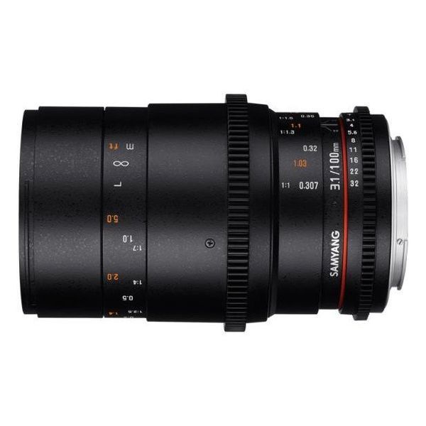 відеооб'єктив Samyang 100mm T3,1 ED UMC Macro VDSLR 014514 фото