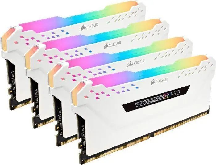 Память для настольных компьютеров Corsair Vengeance RGB Pro DDR4 32 GB 3200 MHz (CMW32GX4M4C3200C16W) 026422 фото