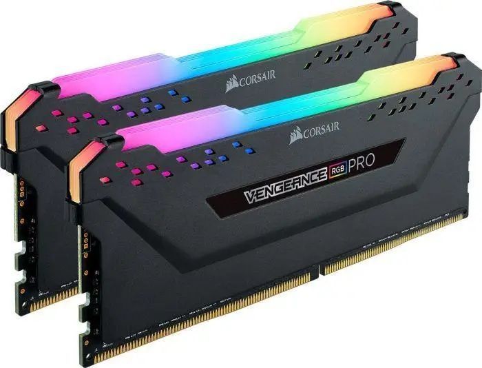 Память для настольных компьютеров Corsair 32 GB (4x8GB) DDR4 3200 MHz Vengeance RGB PRO (CMW32GX4M4C3200C16) 026393 фото