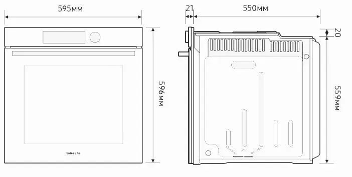 Духовка електрична Samsung NV7B4125ZAK/WT 577904ua фото