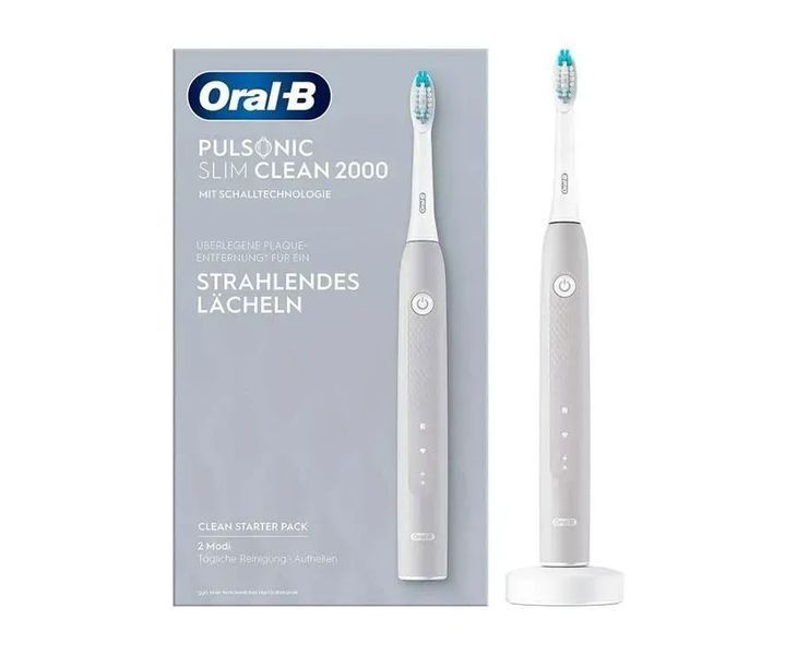 Електрична зубна щітка Oral-B Pulsonic Slim Clean 2000 Grey 477100 фото