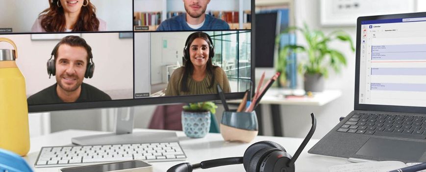 Навушники повнорозмірні JABRA Evolve2 55 MS Stereo ANC Чорний 2131898 фото