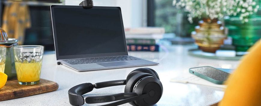 Навушники повнорозмірні JABRA Evolve2 55 MS Stereo ANC Чорний 2131898 фото