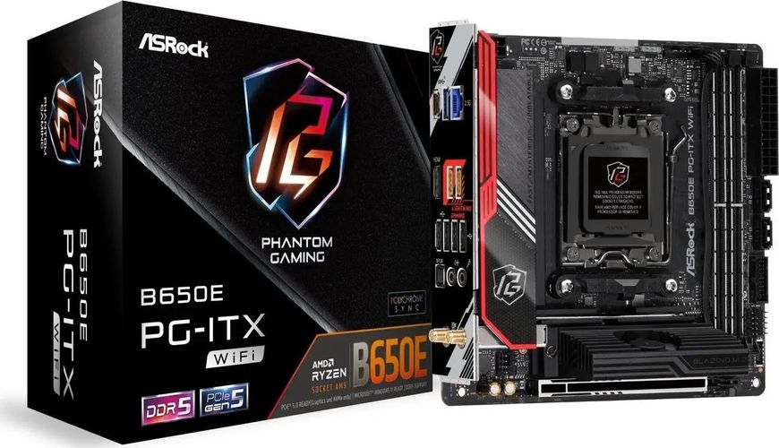 Материнська плата ASRock B650E PG-ITX WiFi 474344 фото