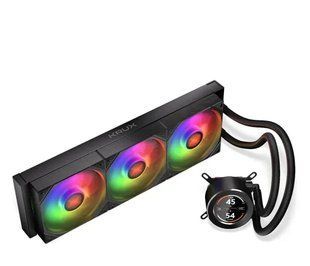 Водяне охолодження Krux HydroGlance 360 ARGB LCD Black (KRXE004) 615051 фото