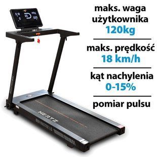 Бігова доріжка електрична HERTZ FITNESS Run Master 1.5 1864W 18 км/год 1199799 фото