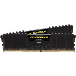 Пам'ять для настільних комп'ютерів Corsair 64 GB (2x32GB) DDR4 3600 MHz Vengeance LPX Black (CMK64GX4M2D3600C18) 027636 фото