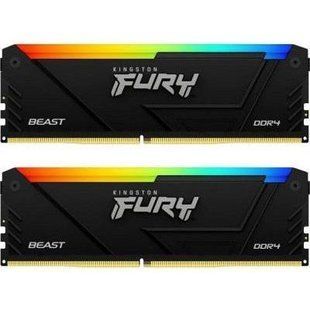 Пам'ять для настільних комп'ютерів Kingston FURY 64 GB (2х32GB) DDR4 3200 MHz Beast RGB (KF432C16BB2AK2/64) 033856 фото