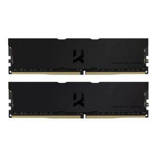 Пам'ять для настільних комп'ютерів Goodram 64 GB (2x32GB) DDR4 3600 MHz IRDM Pro Deep Black (IRP-K3600D4V64L18/64GDC) 026592 фото