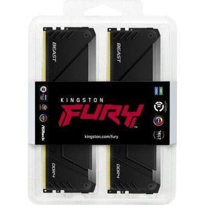 Пам'ять для настільних комп'ютерів Kingston FURY 64 GB (2х32GB) DDR4 3200 MHz Beast RGB (KF432C16BB2AK2/64) 033856 фото