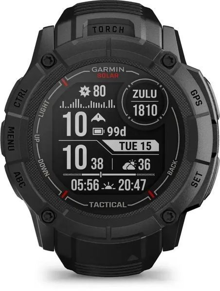 Смарт-годинник Garmin Instinct 2X Solar - Tactical Edition Black (010-02805-13/03/74) 612663 фото
