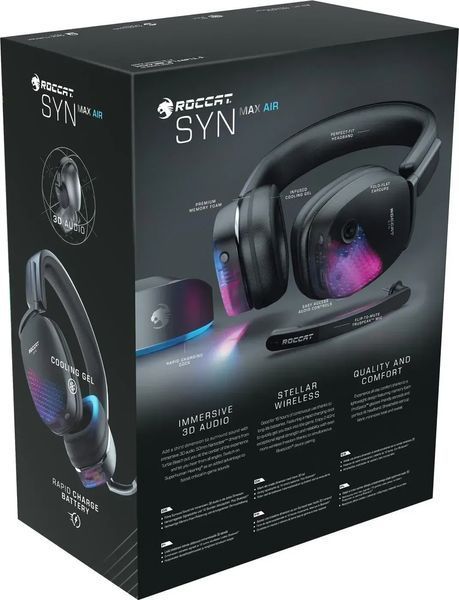 Компьютерная гарнитура Roccat Syn Max Air Black 460762ua фото
